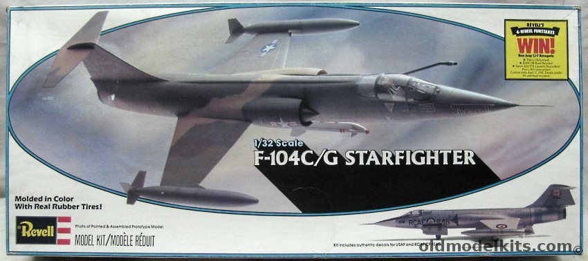 Revell 1/32 Lockheed F-104C / F-104G Starfighter - USAF 435th TFS 8th TFW Udorn Air Base Thailand 'Smoke II' / RCAF Canada, 4708 plastic model kit